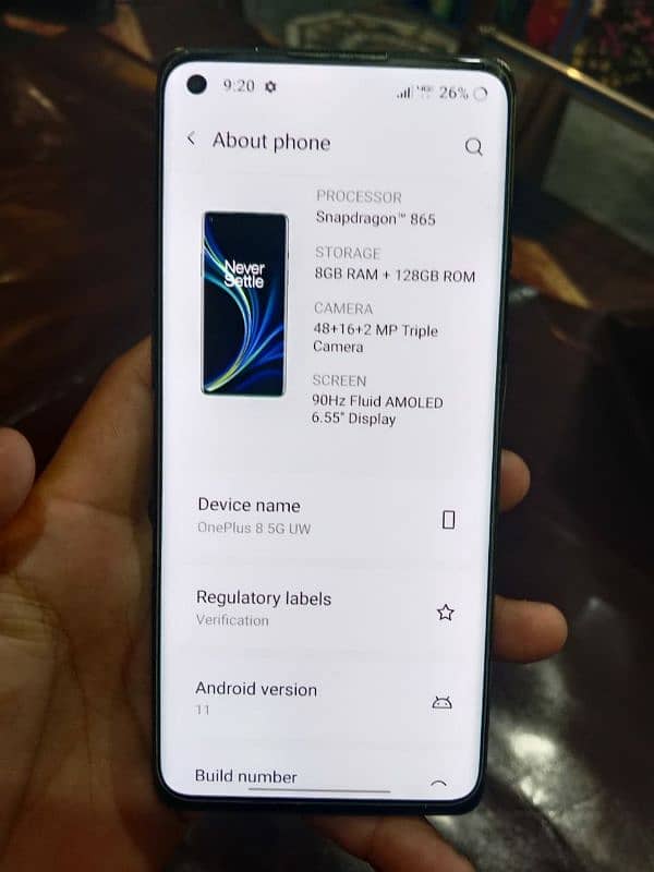 oneplus 8 5g UW 8/128 1