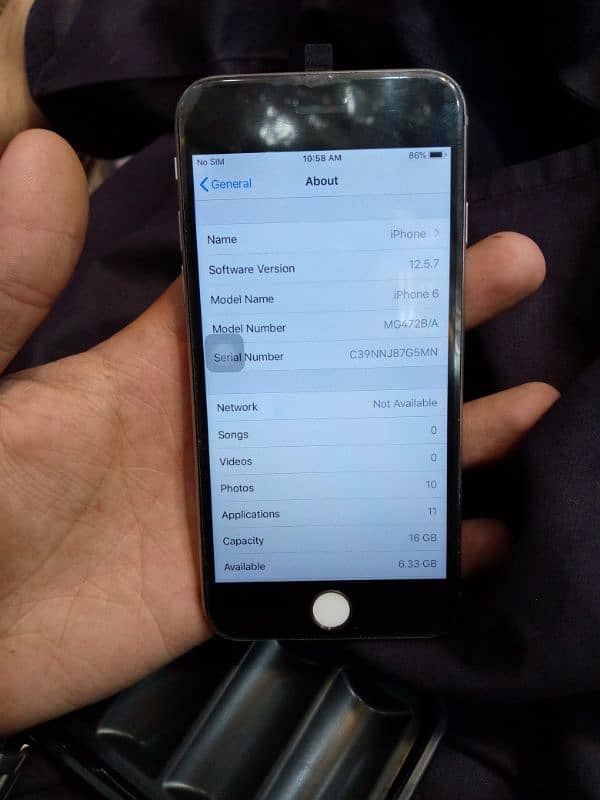 iphone 6 PTA official approve GB16 all ok hai 10/9 Exchange 8