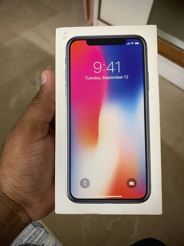 iphone x 64gb with box 9