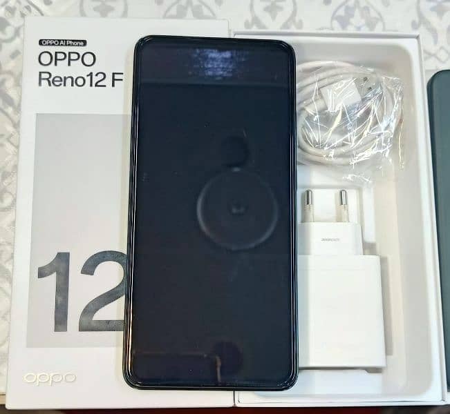 new phone just box open oppo Reno 12F 5