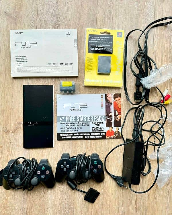 PlayStation 2 Sealed With Box 50 Games installed  accessories package 4