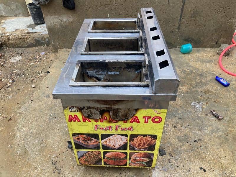 Stainless steel potato fryer 10