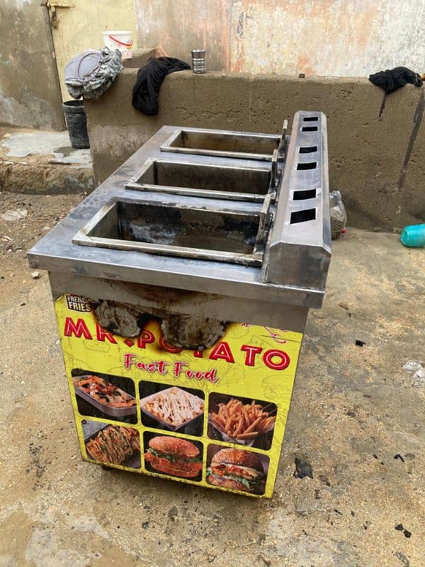 Stainless steel potato fryer 13