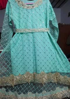 sky blue tail frock