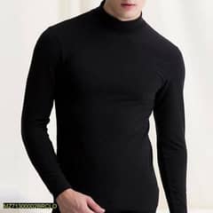 1 pc men’s  Cotton Plain High Neck