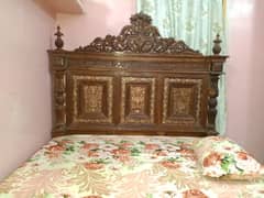 Chinoot original wood bed and wardrobe and side tables 0