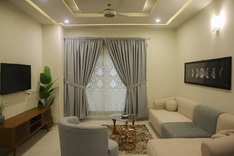 Two bed furnished flat available for rent in Zarkoon Height 2