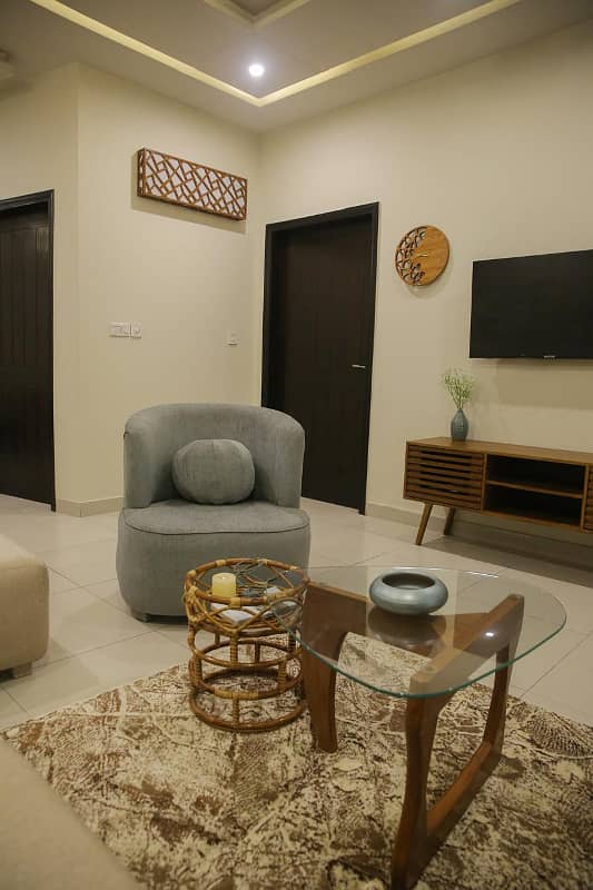 Two bed furnished flat available for rent in Zarkoon Height 7