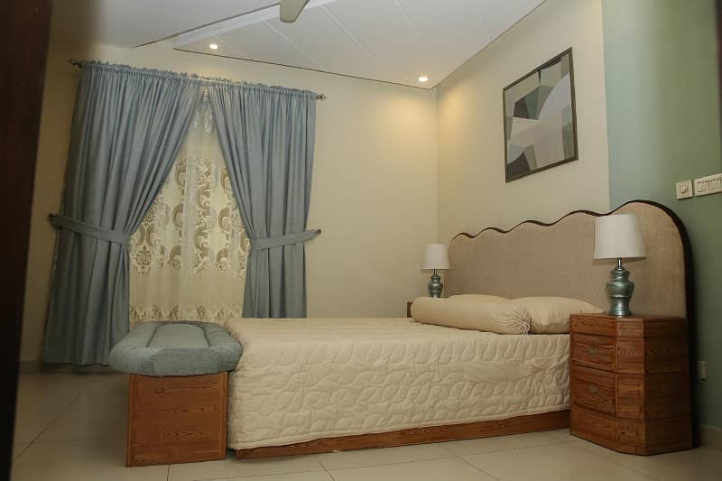 Two bed furnished flat available for rent in Zarkoon Height 10