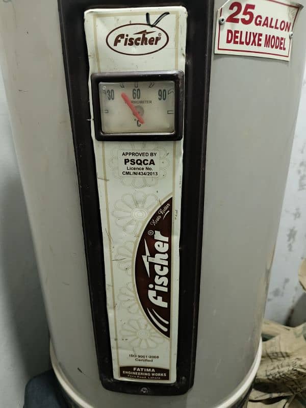 fischer geyser dual. Gas and electric 25 gallon capacity. 2