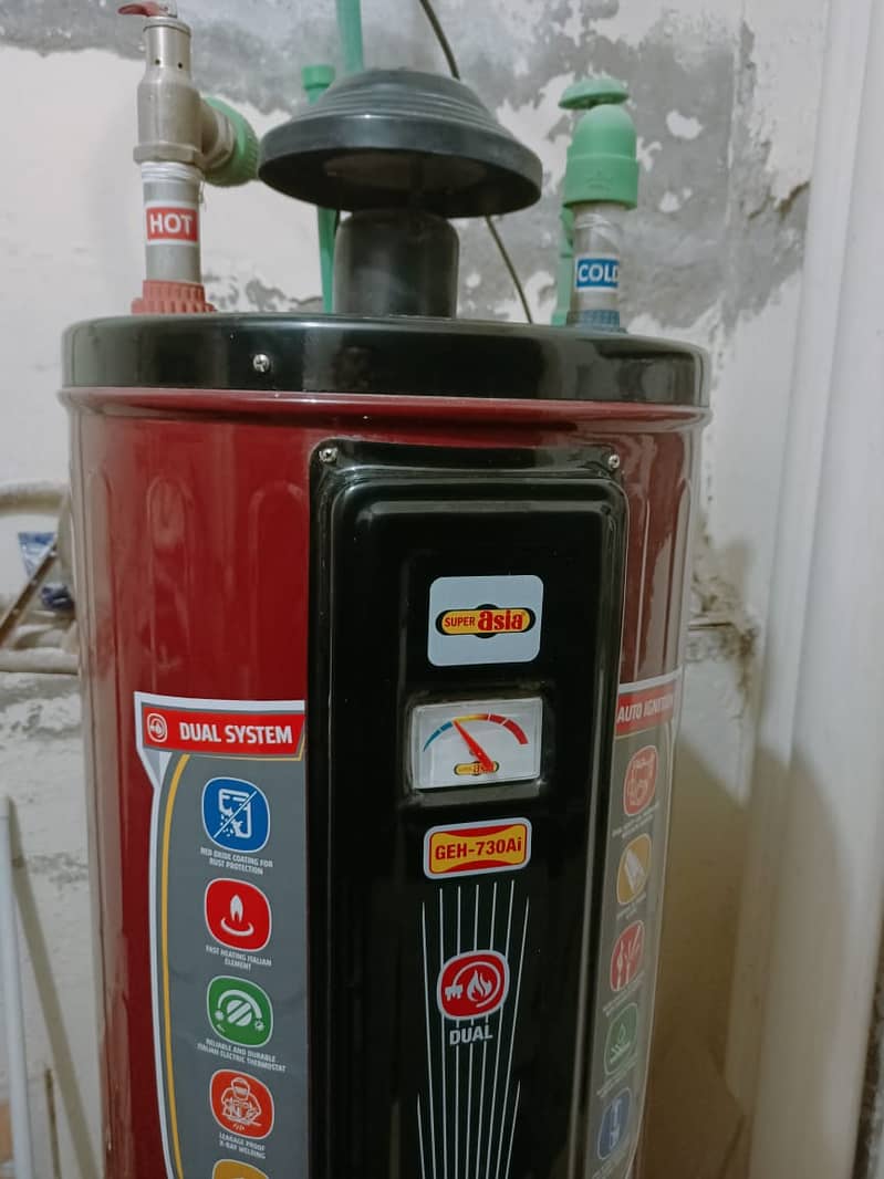 super asia electric + gas geyser 30 gallon GEH- 730AI - ( Rs:45,000 ) 7