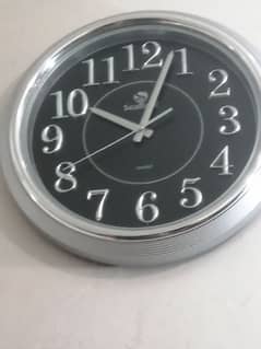 Classic Silver and Black Clock