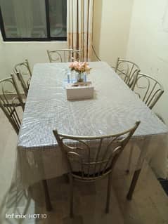 Glass Dining Table with Chairs