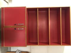 Beautiful Red Book Shelf & Storage 0