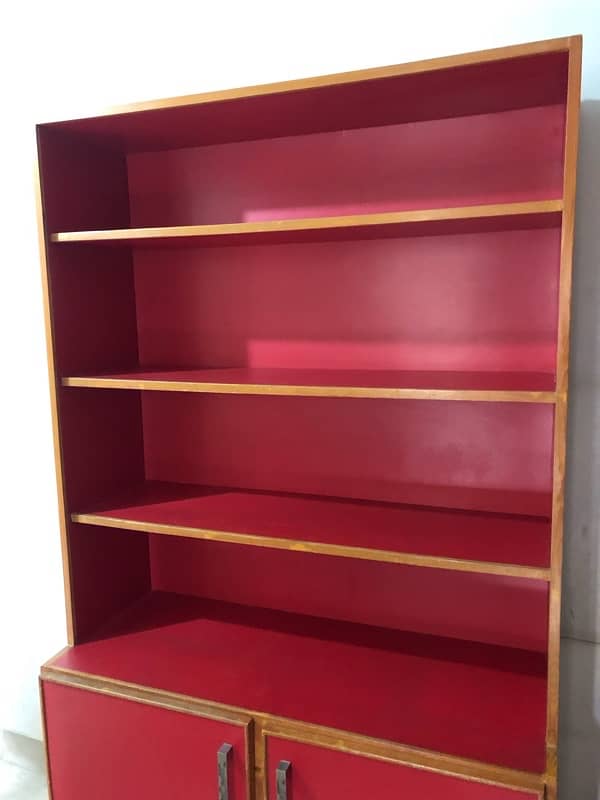 Beautiful Red Book Shelf & Storage 1