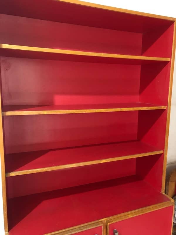 Beautiful Red Book Shelf & Storage 4