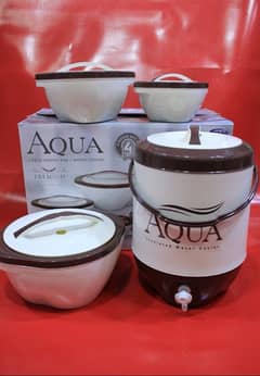 Aqua 3 piece Hotpot and 1 water cooler. premium quality collection.