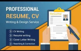 professional CV Maker or creators & Composing service available