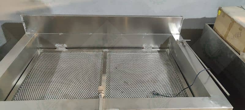 vertical gas deep fryer  35 L gas  brosted chicken fryer   machine 1