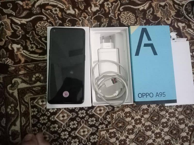 oppo A95 ,8/128 complete saman original charger 10/10 1