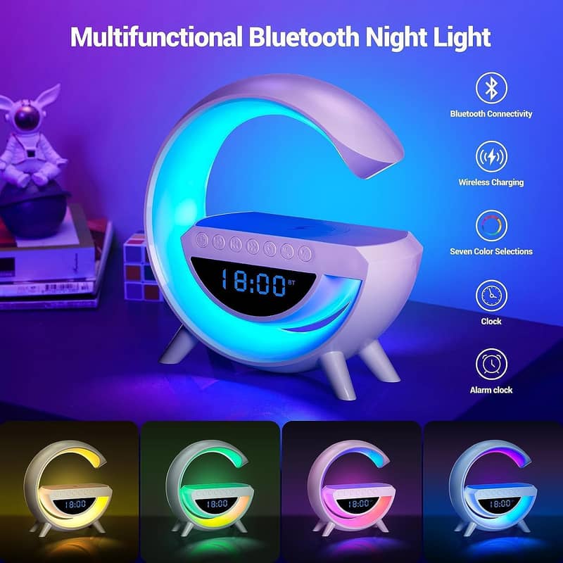 BT3401 LED WIRELESS PHONE CHARGER BLUETOOTH SPEAKER 1