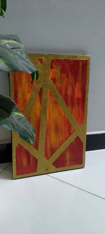 abstract painting for sale  size 12by 16inch 1