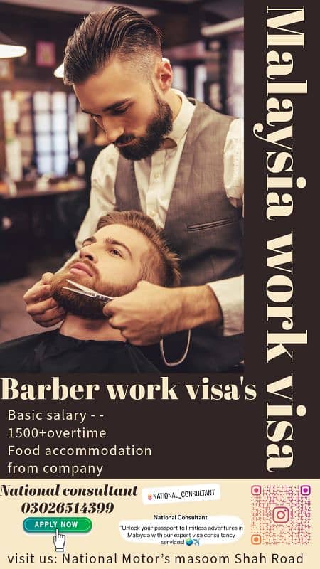 Malaysia work visa's barber and oil gas company 1