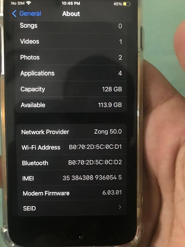 IPHONE 7 PTA APPROVED 128Gb 4