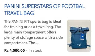 PANINI Superstar football bag for sale