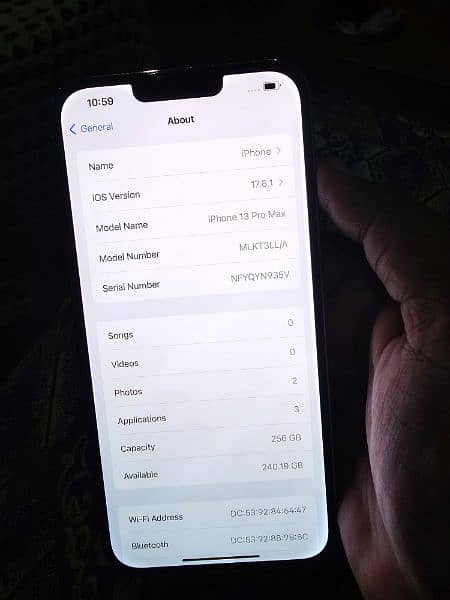 iPhone 13 pro max 256 gb non pta 94 health Factory unlock 4