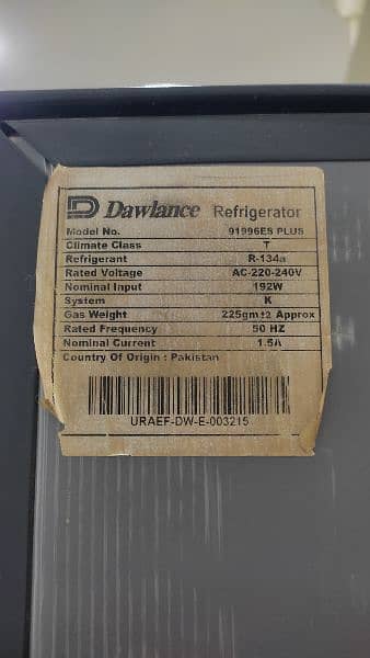 dawlance fridge 91996ES PLUS 2