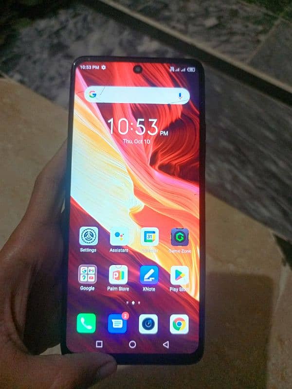 infinix note 10 pro 8/128gb 10by8 tuch crak thora needcash jazak Allah 2