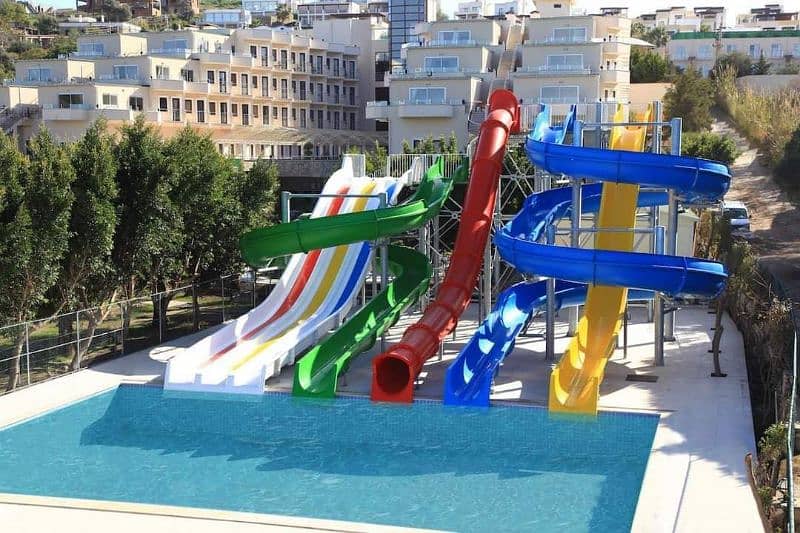 Swimming Pool Slides, Kids slides, kids rides, toys, seesaw, climber 8