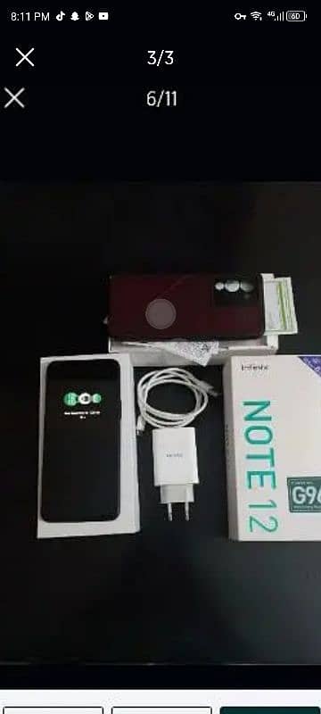 Infinix note 12 (8 128 ) Helio G96 full box 03403389206 2