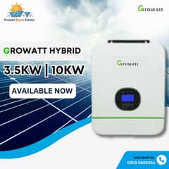 Growatt Hybrid 3.5KW & 10KW IP65 Official Warranty Inverter Available