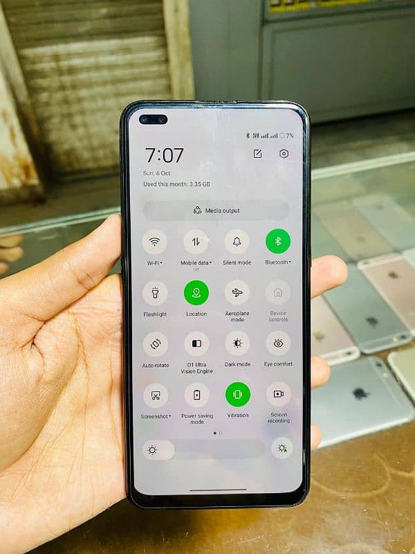 8 128 oppo Reno 4 30500 orignal box charg Sath he 2