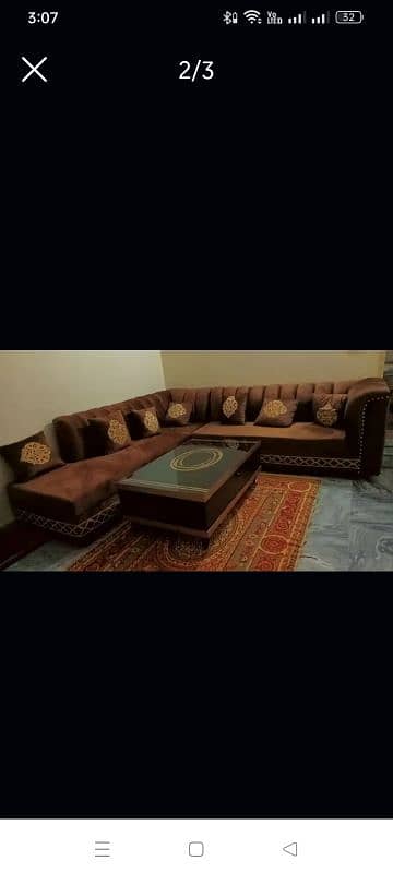 7 seater L shape sofa 1