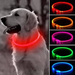 LED safety necklace dog light