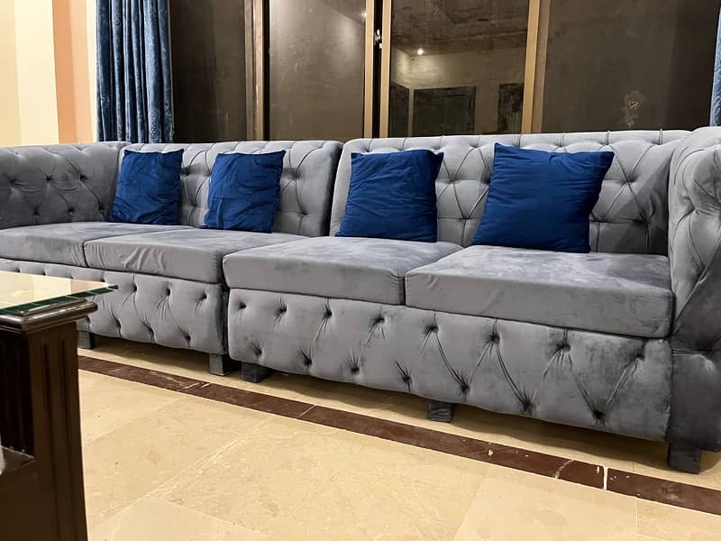 10 seater sofa set with table 4