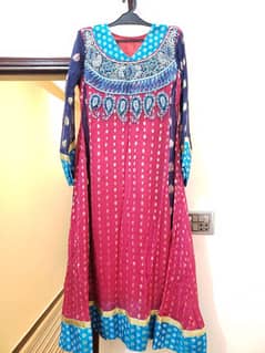 Dupatta Frock with Churidar Pajama