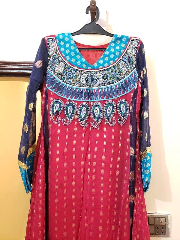 Dupatta Frock with Churidar Pajama 2