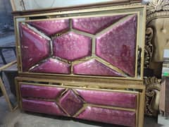 Bed set/ Wooden Bed set / Double bed with side tables / Dressing