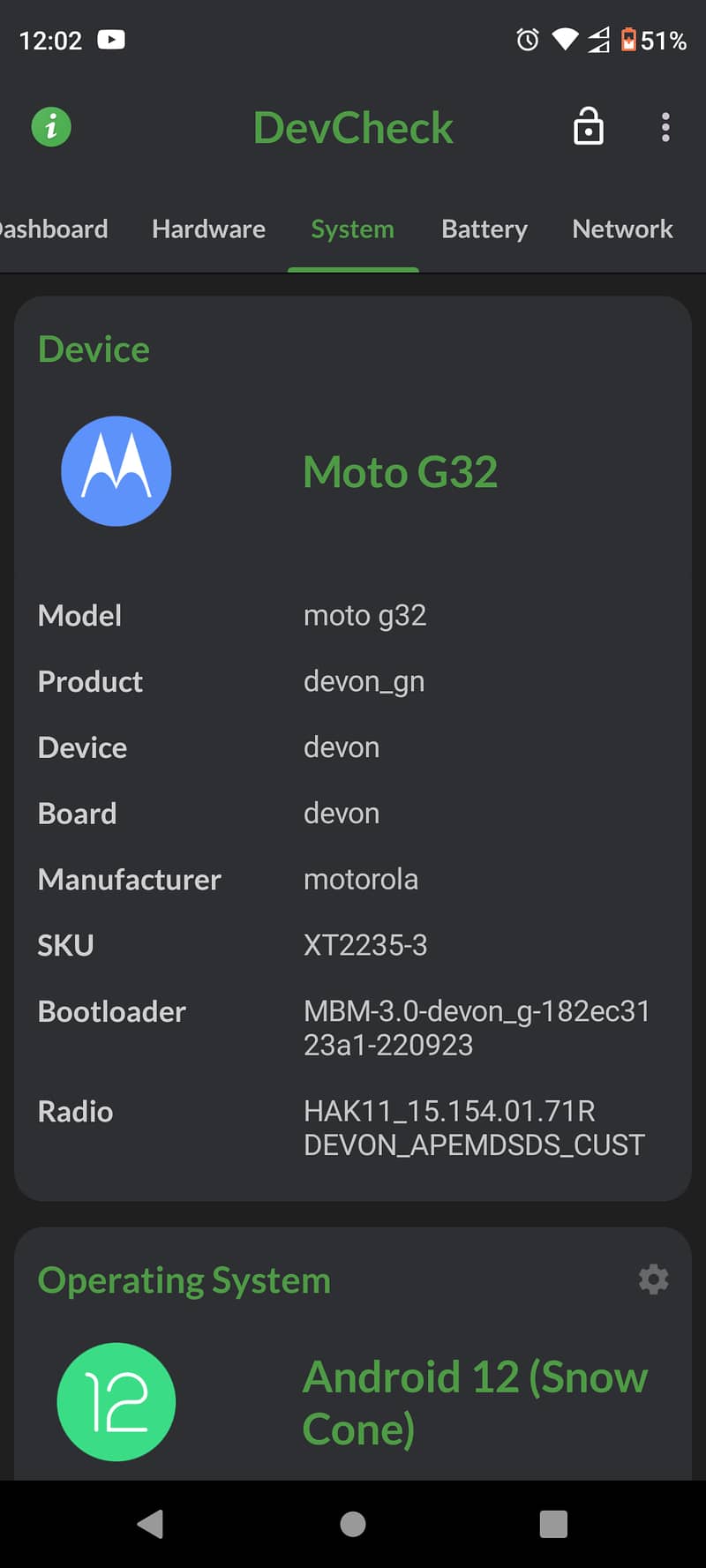 MOTO G32 5G 6/128 0