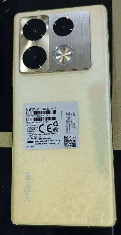 INFNIX NOTE 40 PRO GOLD 12 256 WITH WARRANTY Conditions 10/10 1