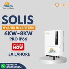 Solis Hybrid 6KW & 8KW IP66 Pro Dual Output Inverter Available 0