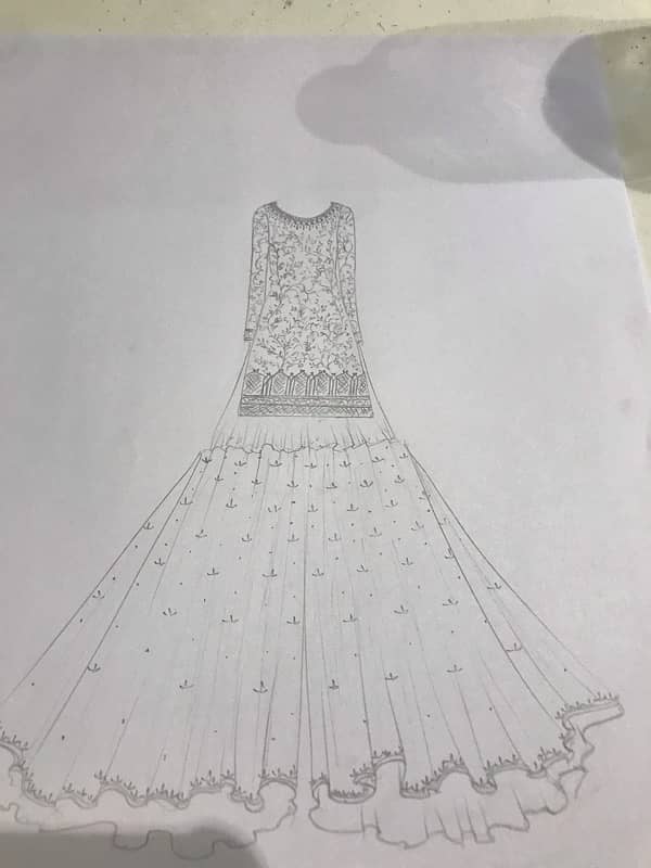 fashion design pattern and sketches 7