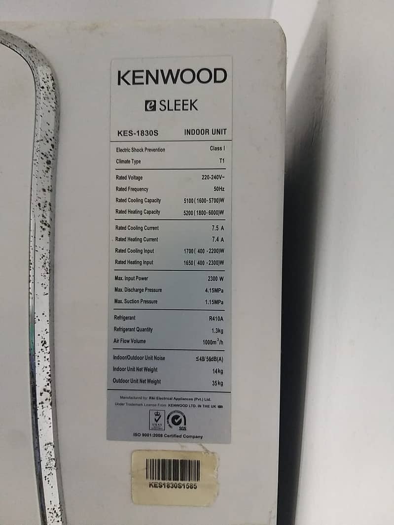 Inverter Kenwood ac 1. . 5 ten new condition ziyda used NH ha Sirf gu 2