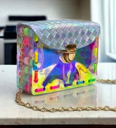 New Transparent Cross Body Bag For Girls premium Quality 0