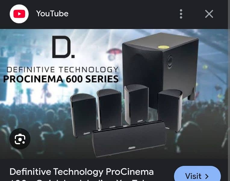 Definitive Technology ProCinema 600 5.1Ch Home Theater Speaker Package 14