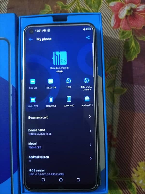 Tecno camon 16 SE 2